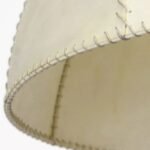 STEVIE VELLUM PENDANT LIGHT WITH LEATHER STITCH DETAIL