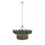 LARGE GREEN COCONUT CHANDELIER BY BILAL