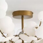 BILAL COCONUT FLUSH MOUNT LIGHT IN CREAM