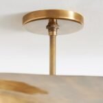 DANIELLA DECORATIVE BRASS FLUSH MOUNT LIGHT