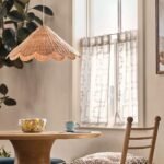MAUDE PENDANT LIGHT WITH TEXTURED RATTAN DESIGN
