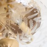 ELEGANT ARIELLA ETCHED GLASS CEILING LIGHT