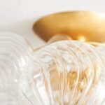 TALIA DECORATIVE LARGE GLASS FLUSH MOUNT