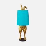HIDING BUNNY TABLE LIGHT IN TURQUOISE