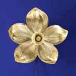 ELEGANT BLOOM GOLD FLOWER WALL LAMP