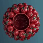 HANDCRAFTED XXL VASE IN APPLE RED