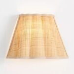 DECORATIVE NEUTRAL SCALLOPED WALL SCONCE LIGHT
