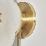 LEELA ALABASTER WALL LIGHT WITH FLOWER DESIGN