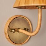 DELPHINE RATTAN WALL LIGHT WITH SCONCE DESIGN