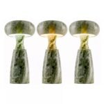 MARZELA WASHED MARBLE SCULPTURAL TABLE LIGHT WITH RECHARGEABLE DESIGN
