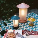 STEFAN PORTABLE RECHARGEABLE LANTERN IN BLUSH