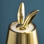 HIDING RABBIT LED ACCENT TABLE LAMP IN GOLD