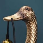 GOLD DUCK FIGURE WALL LIGHT