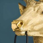 HARRY STAG FIGURE WALL LAMP WITH GOLD FINISH