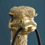 FRANZ JOSEF OSTRICH FIGURE WALL LAMP WITH GOLD FINISH