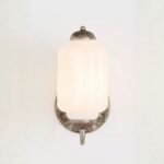 THE ELOISE WHITE GLASS SCALLOP WALL SCONCE