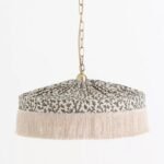 SINCLAIR TASSEL FRINGED LINEN PENDANT IRENA | BOHO LAMPS