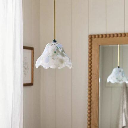 MERVE KAHRAMAN CABINET OF CURIOSITIES GLASS WAVY PENDANT MULTI