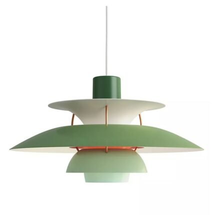 PH5 SPUN TIERED THREE SHADE METAL PENDANT LIGHT GREEN