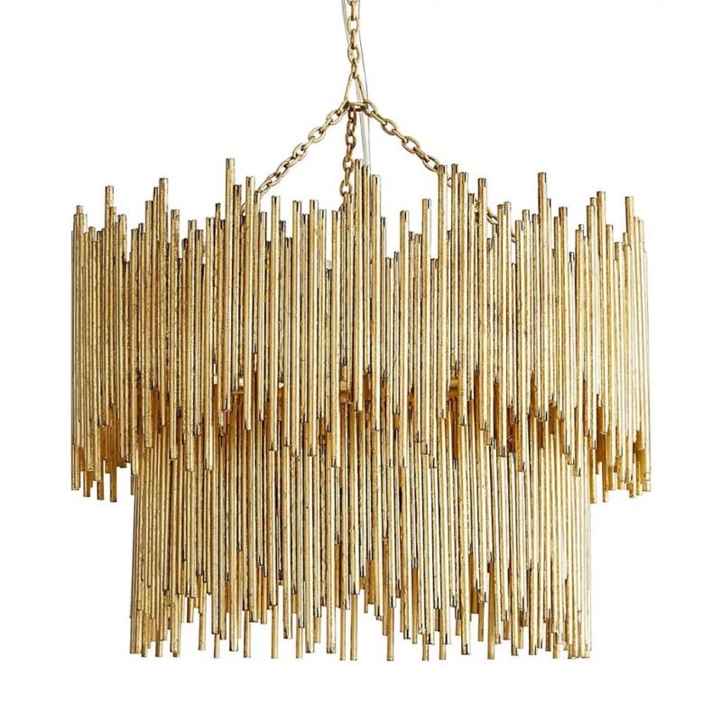 PRESCOTT IRON ROD CHANDELIER MEDIUM