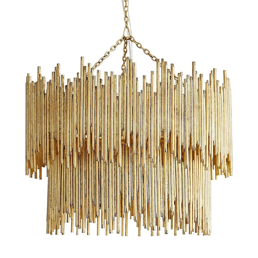 PRESCOTT IRON ROD CHANDELIER MEDIUM PRESCOTT IRON ROD CHANDELIER MEDIUM
