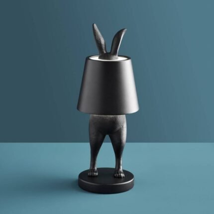 BLACK RABBIT LED TABLE LAMP