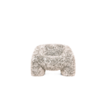 HORTENSIA ARMCHAIR WHITE by Andrés Reisinger and Júlia Esqué, cream voluminous chair upholstered with laser-cut petal texture