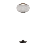 NR2 BLACK FLOOR LAMP BY BERTJAN POT on a slender black powdercoated steel stand