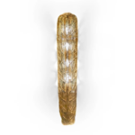 PANAMA WALL LIGHT GOLD — amber mouth-blown Murano glass wall sconce with 24ct gold hand-painted accents, handmade in Italy