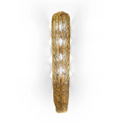 PANAMA WALL LIGHT GOLD — amber mouth-blown Murano glass wall sconce with 24ct gold hand-painted accents, handmade in Italy