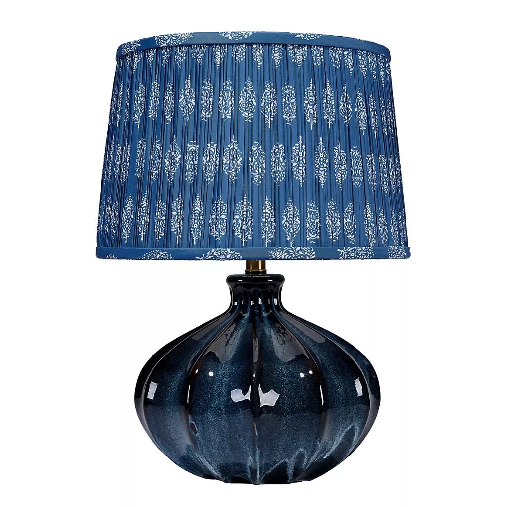 HERSHEY BLUE CERAMIC TABLE LAMP HERSHEY BLUE CERAMIC TABLE LAMP