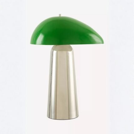 JULEP PLATED METALLIC ACCENT TABLE LAMP GREEN