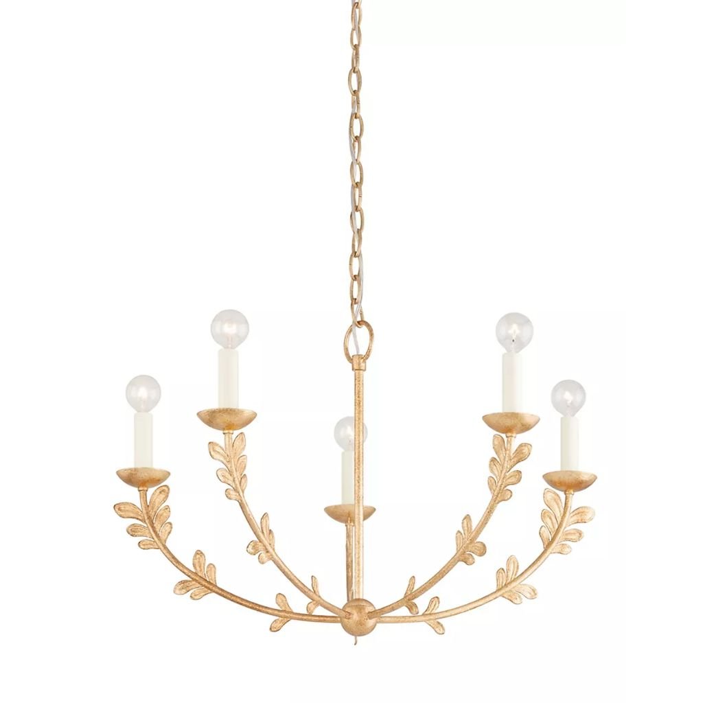 Untitled TROY FLORIAN 5 LIGHT CHANDELIER IN GOLD TROY FLORIAN 5 LIGHT CHANDELIER IN GOLD